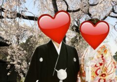 桜咲く結婚式のタイトル画像